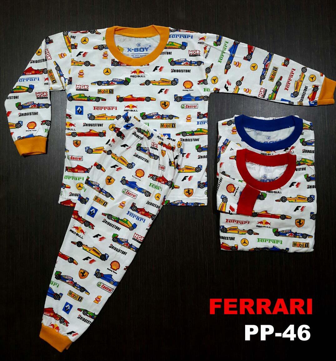 Baju Tidur Anak gambar FERRARI ( PP-46 )
