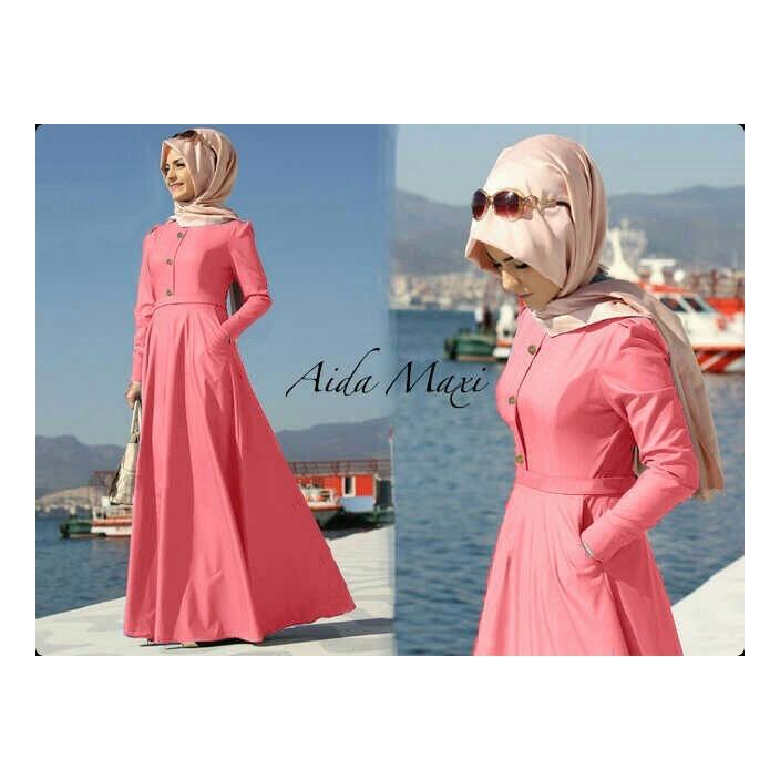 Honeyclothing Dress Wanita Aide / Dress Muslim / Gamis Muslim / Hijab / Best Seller