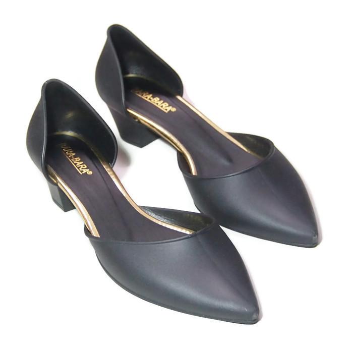 Bara Bara - Sepatu Balet Jelly Hak Wanita Polos 273 Warna Dikirim Random
