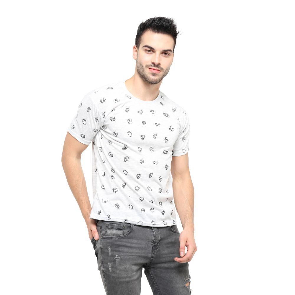 LEMONE Tumblr Tee T-shirt Kaos Cowo Katun Premium Baju Pria KAO100033 Abu Hand