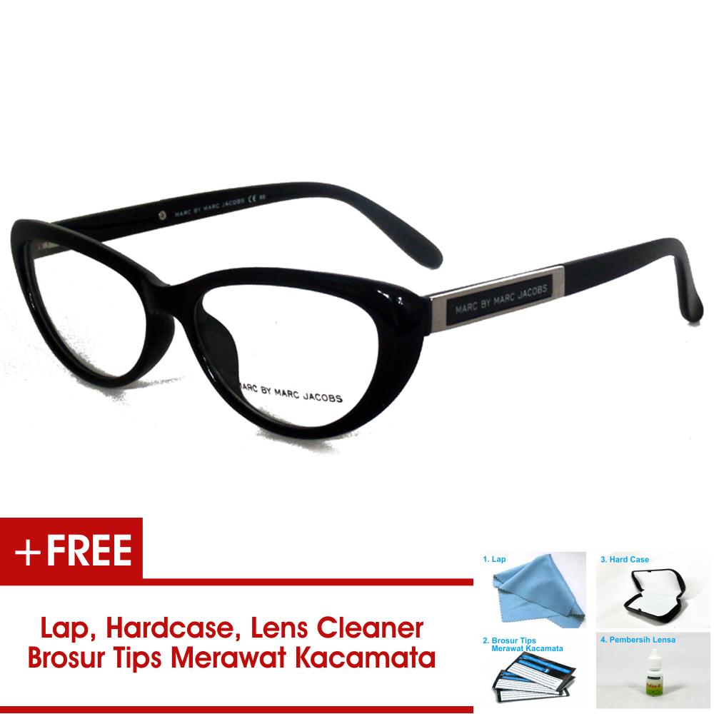 Frame Kacamata Pria Wanita Korea JTR527 Hitam Bisa Dipasang Lensa Minus Di Optik Terdekat