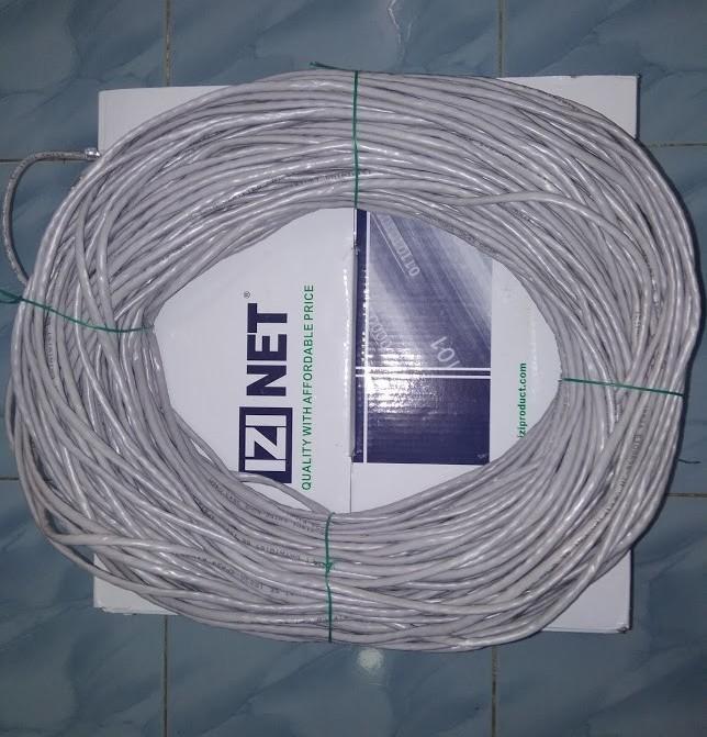 Kabel LAN/UTP 40 Meter Cat5E IziNet Original siap pakai - Kualitas TERJAMIN