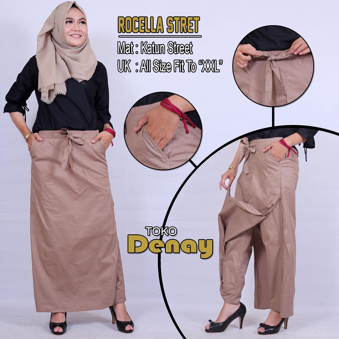 Rocella ( Rok Celana ) Bahan Katun Stret Ori By Tokodenay