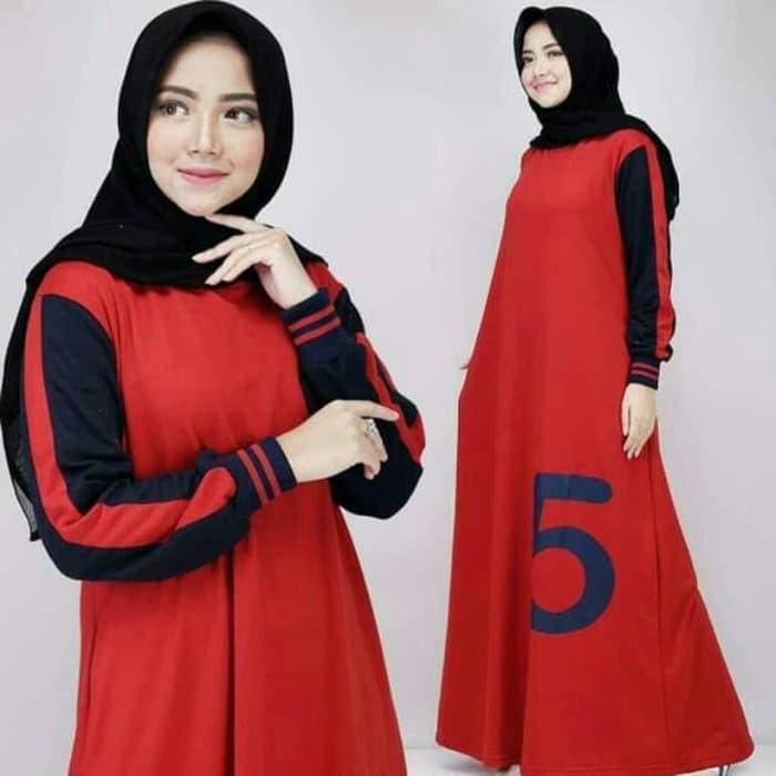 TOF GAMIS TERLARIS Gamis Wanita TERBARU Gamis Syari Dress Wanita Muslim Murah FIVE DRESS