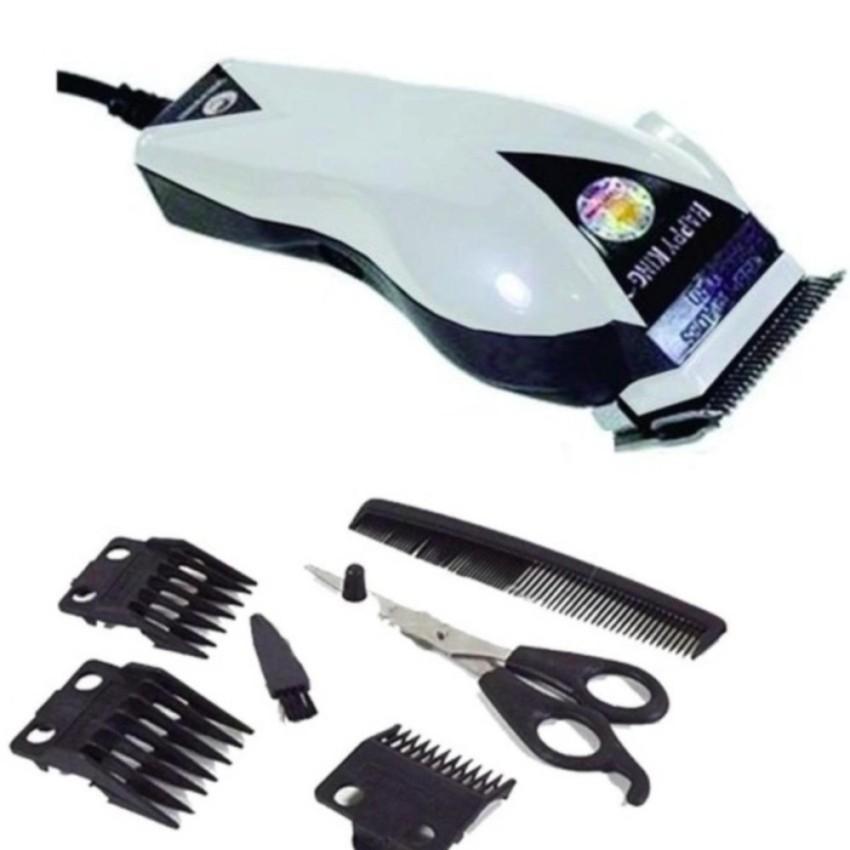 Alat Cukur Rambut Hair Clipper Trimmer Happy King 7STAR 906 Original - Putih