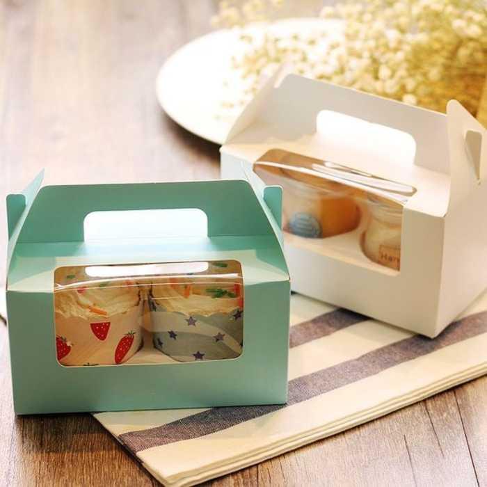 BEST SELLER box kue dus cupcake cake kue kering packing karton bolu roti cupcake HARGA TERMURAH