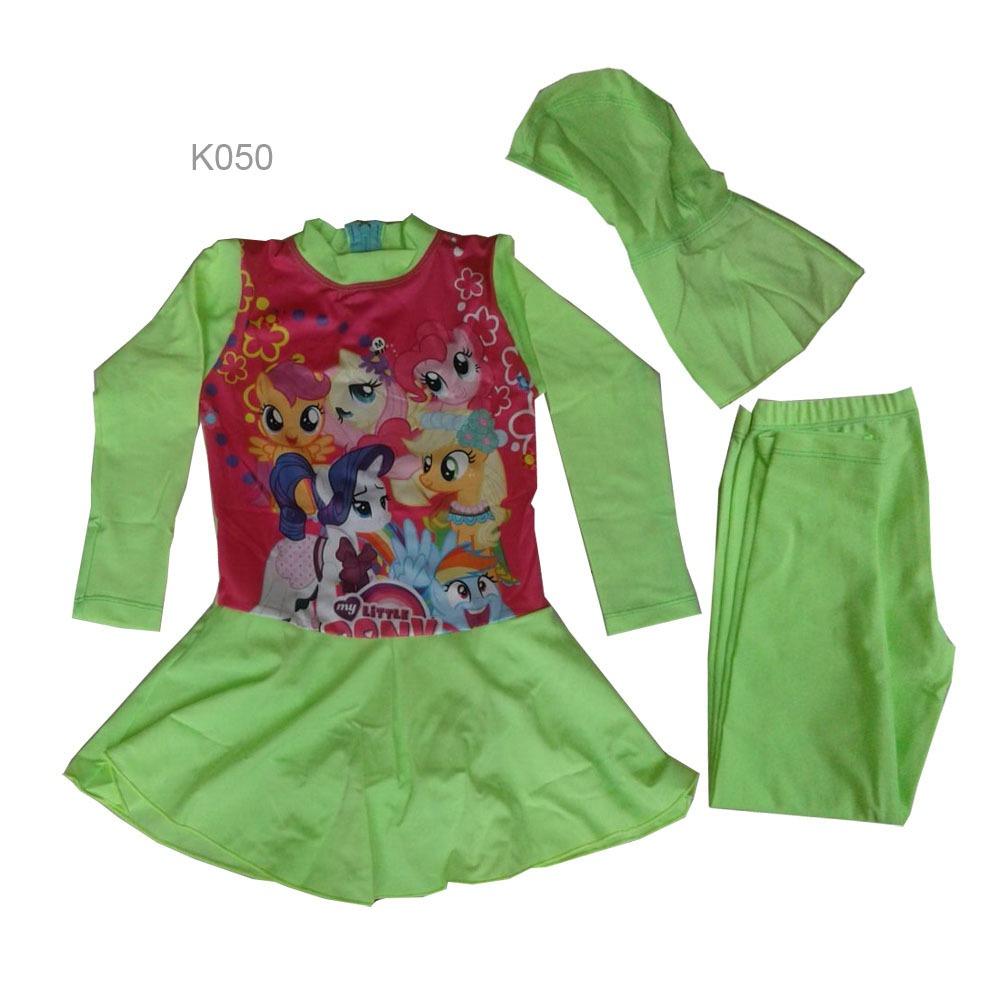 Baju Renang Anak Muslim Karakter - Turun Harga