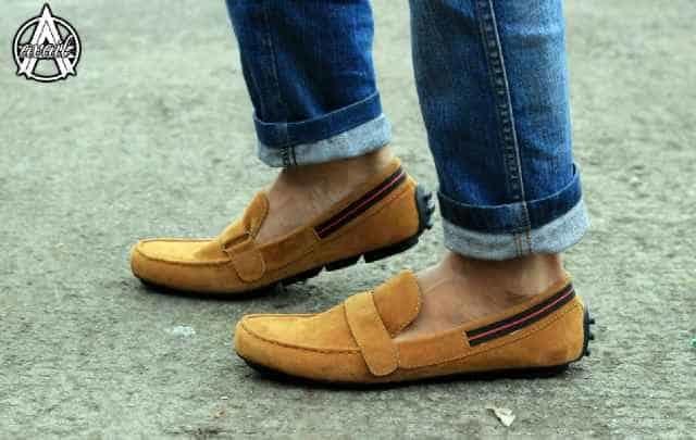 SEPATU SLOP PRIA AVAIL EVERBEST SUEDE TAN