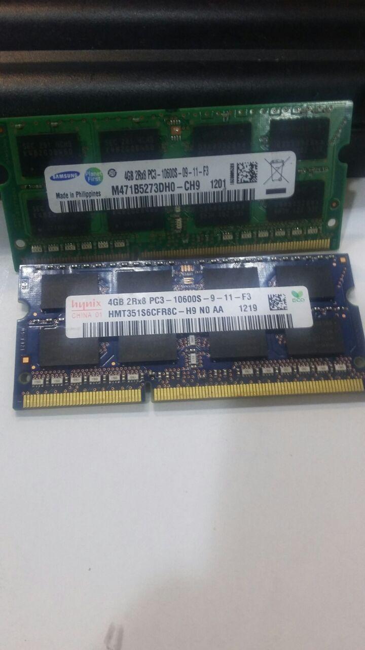 Ram Sodimm 4GB DDR3 PC3-10600s Murah Bergaransi