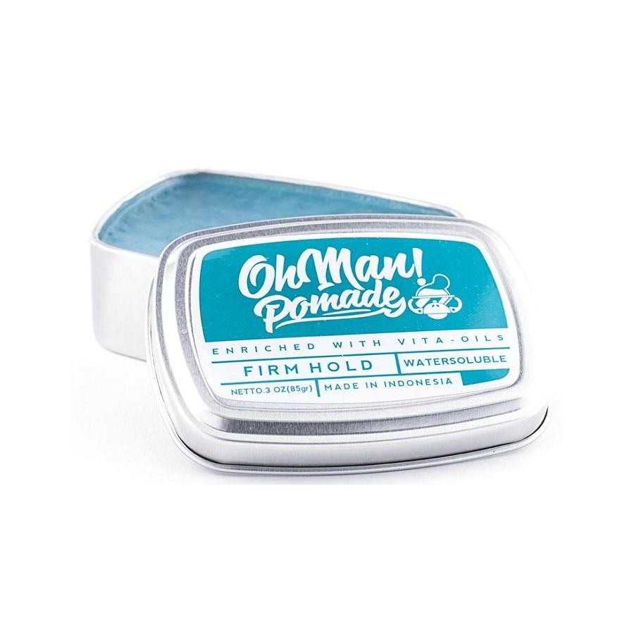 Pomade Oh Man Nutri Blue - Waterbased / Water Based - Free Sisir Saku - Oh Man! Hair Wax - Minyak Rambut