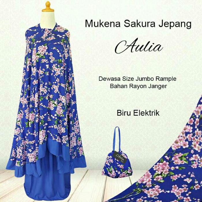 Mukena Bali Sakura Jepang Katun Rayon Jumbo - Rukuh Modern Perlengkapan sholat Para Muslimah Mukenah Dewasa