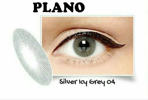 Exoticon Softlens by X2 ICE SILVER ICY GREY 04 / NO 4 - Normal Plano