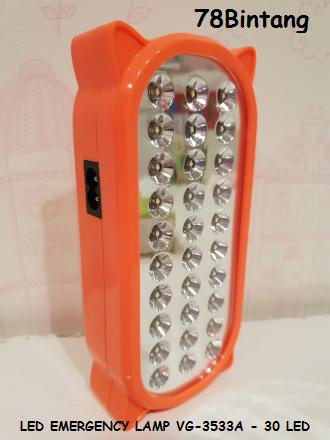 78Bintang LED Emergency Lamp VG-3533A 30LED - Lampu LED - Lampu Senter - Senter - Lampu LED Emergency - Lampu Emergency 30LED - RANDOM