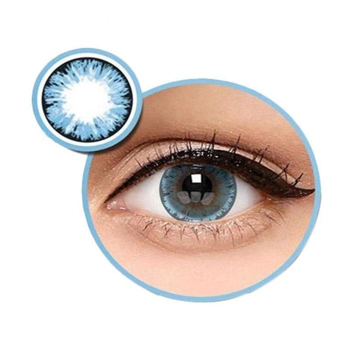 Best Seller Baby Eyes X2 Ice Nude N8 Softlens by Exoticon – Biru + Free Lenscase