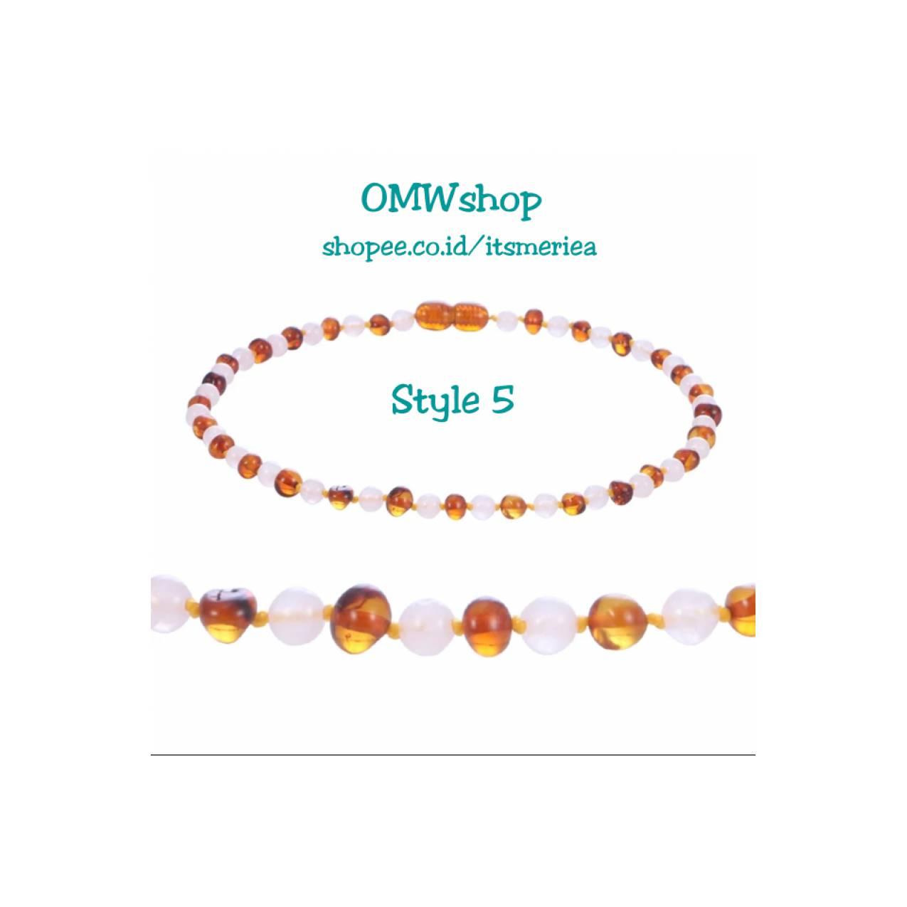OMWshop Kalung Amber Bayi Dan Anak Amber Teething Necklace