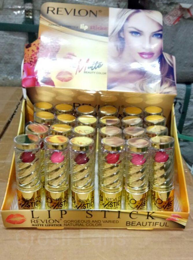 REVLON Pure Matte Lipstick Elegan (Isi 12 Pcs) 12 Variant Warna - Lipstik dan Pensil Bibir Paling Laris