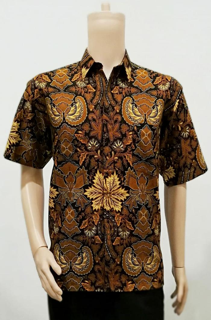 Kemeja Batik Solo. Kemeja Batik Garuda Daun Pendek