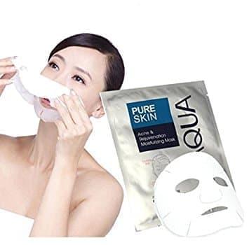 Masker Bio Aqua Pure Skin Acne Mask/Masker Untuk Mencegah Dan Menghilangkan Bekas Jerawat 5 Pcs