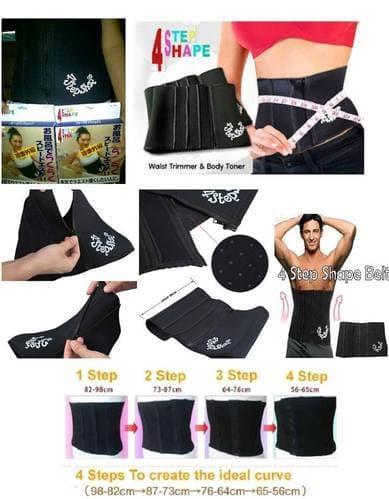 ORIGINAL!!! Terbagus 4 Step Shape Slimming Belt Pelangsing Tubuh Pengecil Perut - ecnv7r