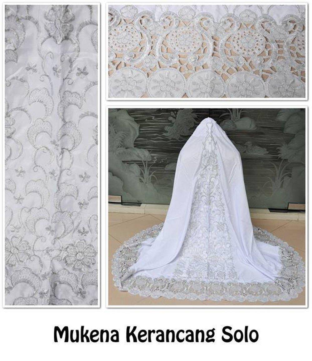 PUSAT MUKENA BORDIR KERANCANG SOLO SILVER di lapak Grosir Mukena Dessy mukenadessy