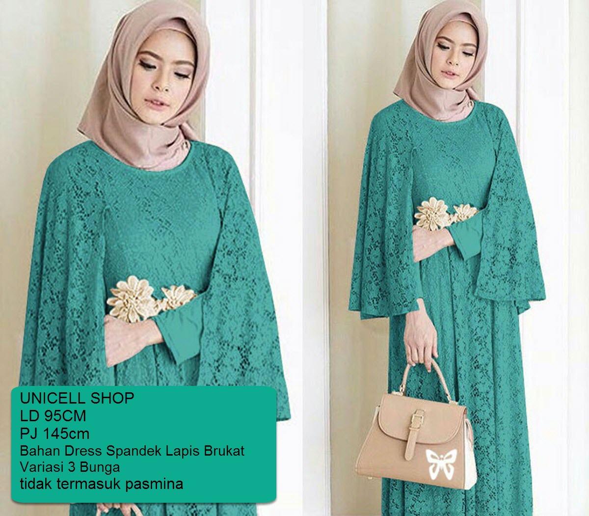 UC Gaun Muslimah Lengan Panjang / Gamis Murah Bagus / Gaun Pesta Muslimah Terbaru / Baju Muslim Wanita Lebaran / Baju Pesta Kasual / Pakaian Murah Cantik / Setelan Bagus / Atasan Murah/ Hijab Terbaru Gamis Wanita Tile Terbaru Terkini BAGUS GiNARE SS TOSCA