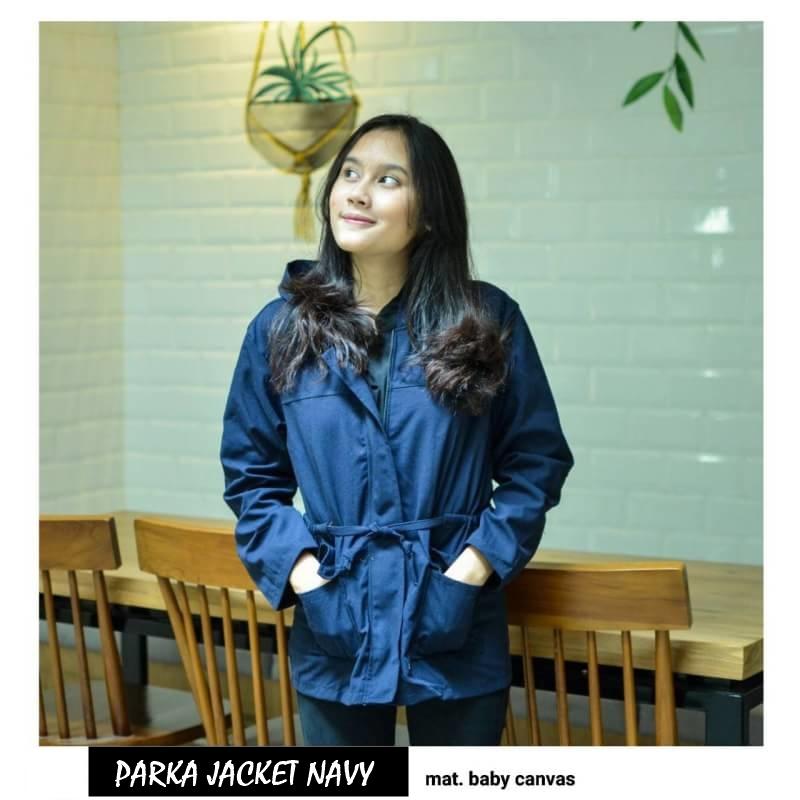 PARKA JACKET ||| nouska shop ||| jaket sweater baju atasan blouse rajut hijab terbaru kekinian cewek wanita murah