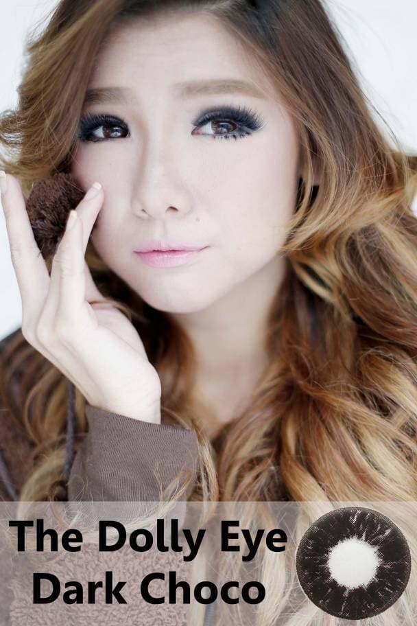 Promo - Softlens Dolly Eye Glamour Choco (Coklat Gelap) Original