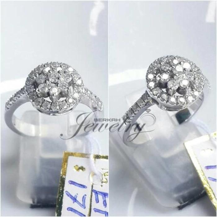 NEW PROMO Cincin Berlian Eropa 0,51 Ct EMAS 3,80 Gram Natural Diamond