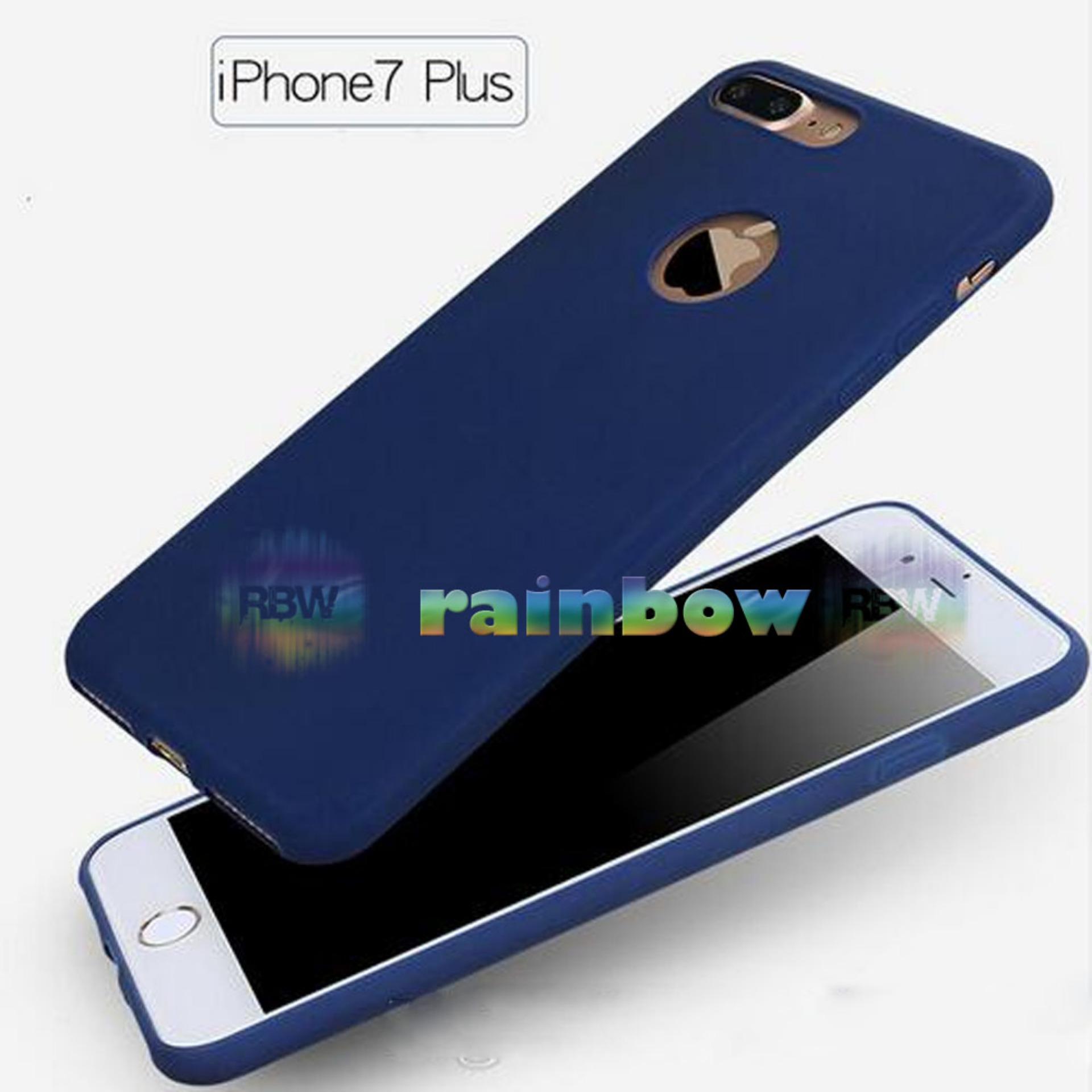 Lize Apple Iphone7 Plus / Iphone 7 plus / Iphone 7G plus / Iphone 7S plus Ori / Iphone 7+ Ukuran 5.5 inch Softshell / Jelly Case / Soft Case / Soft Back Case / Silicone / Silicon / Silikon / Case Iphone / Case HP / Casing Handphone Iphone 7+ - Biru Tua