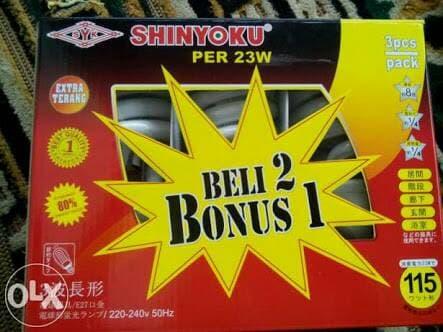 SHINYOKU lampu PER 23w 23 watt shinyoku paket