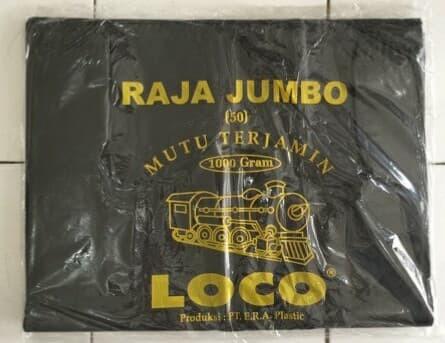 Loco Kantong Plastik Kresek Jumbo Tebal Hitam Uk. 50 1kg