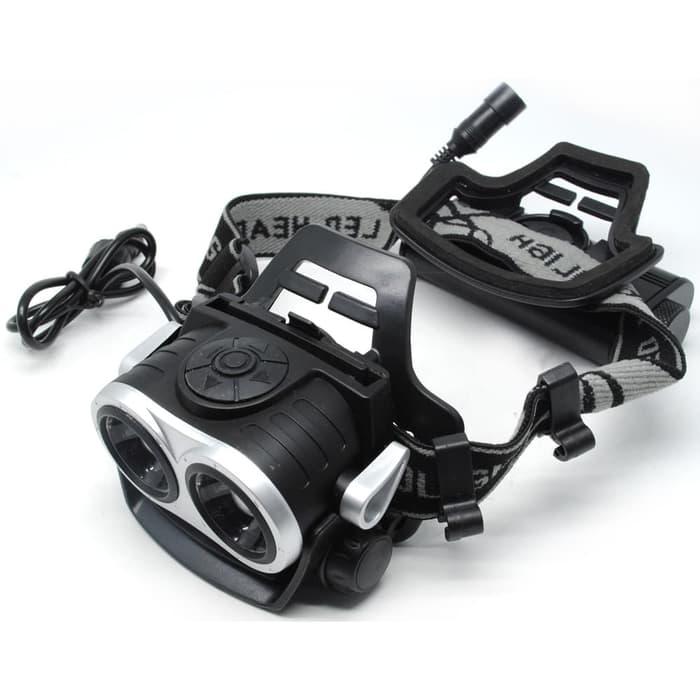 Headlamp merk lonefire HP20 Headlamp senter led 2x cree XM-L T6 8000 s