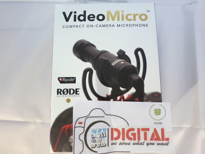 Rode Video Micro Compact On-Camera Microphone for DLSR Nikon / canon Terlaris di Lazada