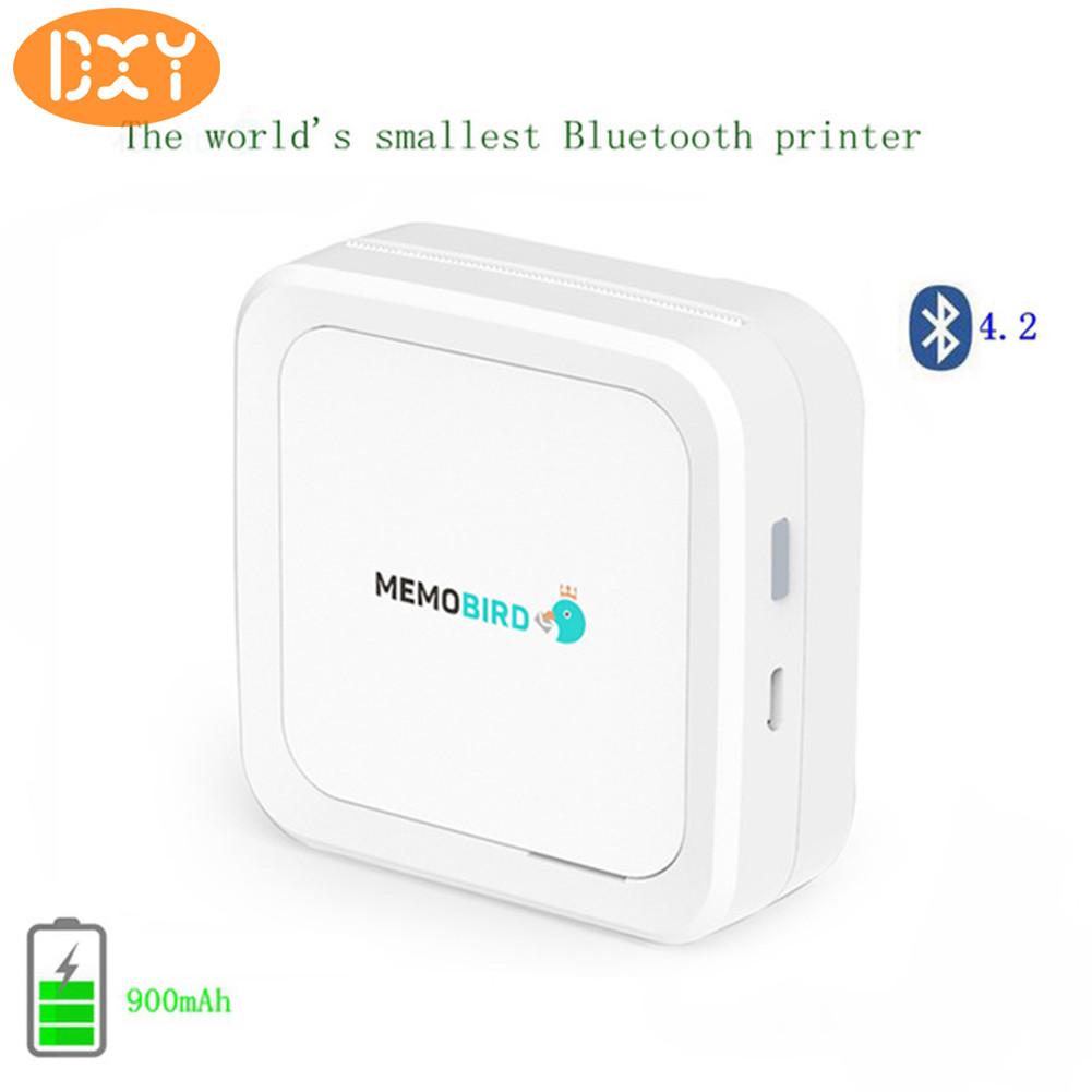 DXY-Bluetooth 4.2 Portable Printer MEMOBIRD G3 Sticker Printing Paper Thermal Printing Paper Photo Paper - White