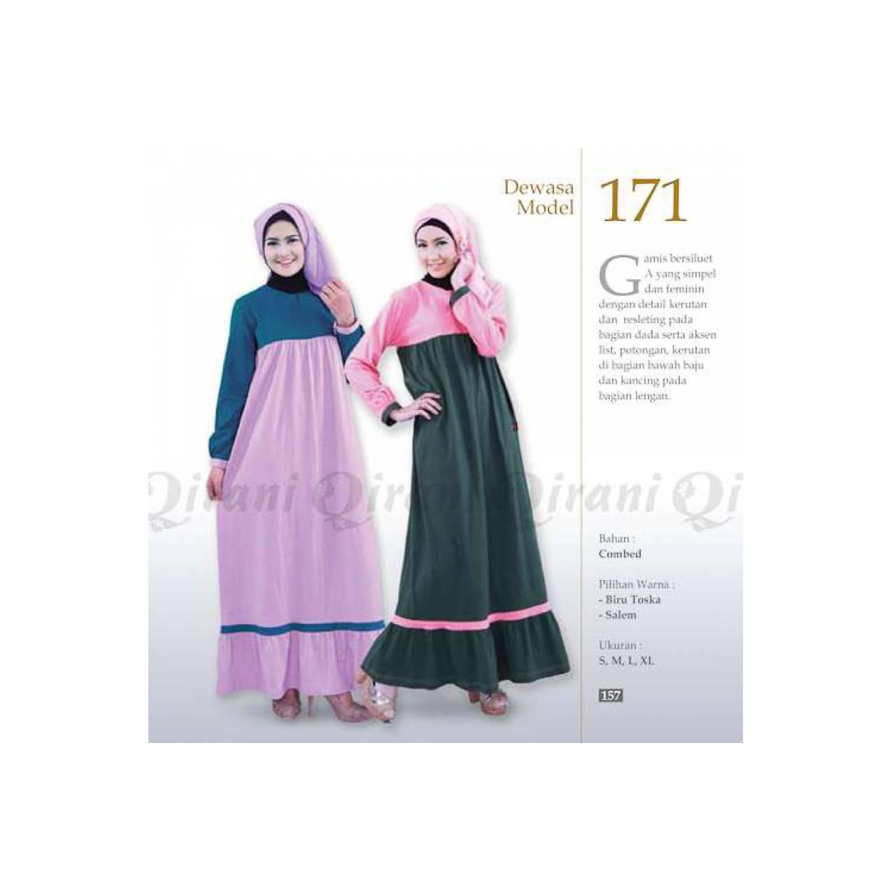 Gamis Dewasa - Gamis Qirani - Gamis Combed - Model 171 - Gamis Murah