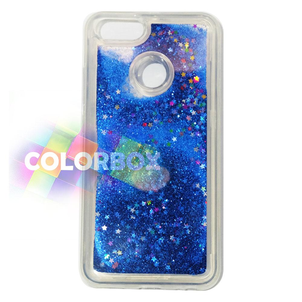 MR softshell Water Glamour Xiaomi Mi 5X / Soft Case Glitter Xiaomi Mi 5X / jelly Casing Xiaomi Mi 5X / Silikon Case Hp / Case Water Glitter - Biru