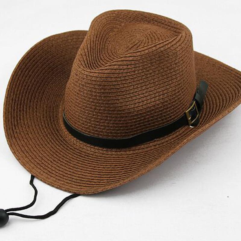 Mainan Yang Indah Pria/Anak Besar Eave Topi Kerudung Topi Koboi Jerami Cap untuk Mendaki Gunung Hutan Di Pantai Ultraviolet Tahan Topi Luar Ruangan SPE