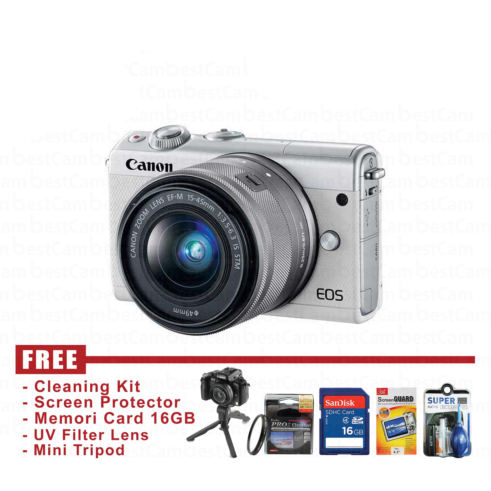 Canon EOS M100 Kit 15-45 IS STM - FREE Accessories
