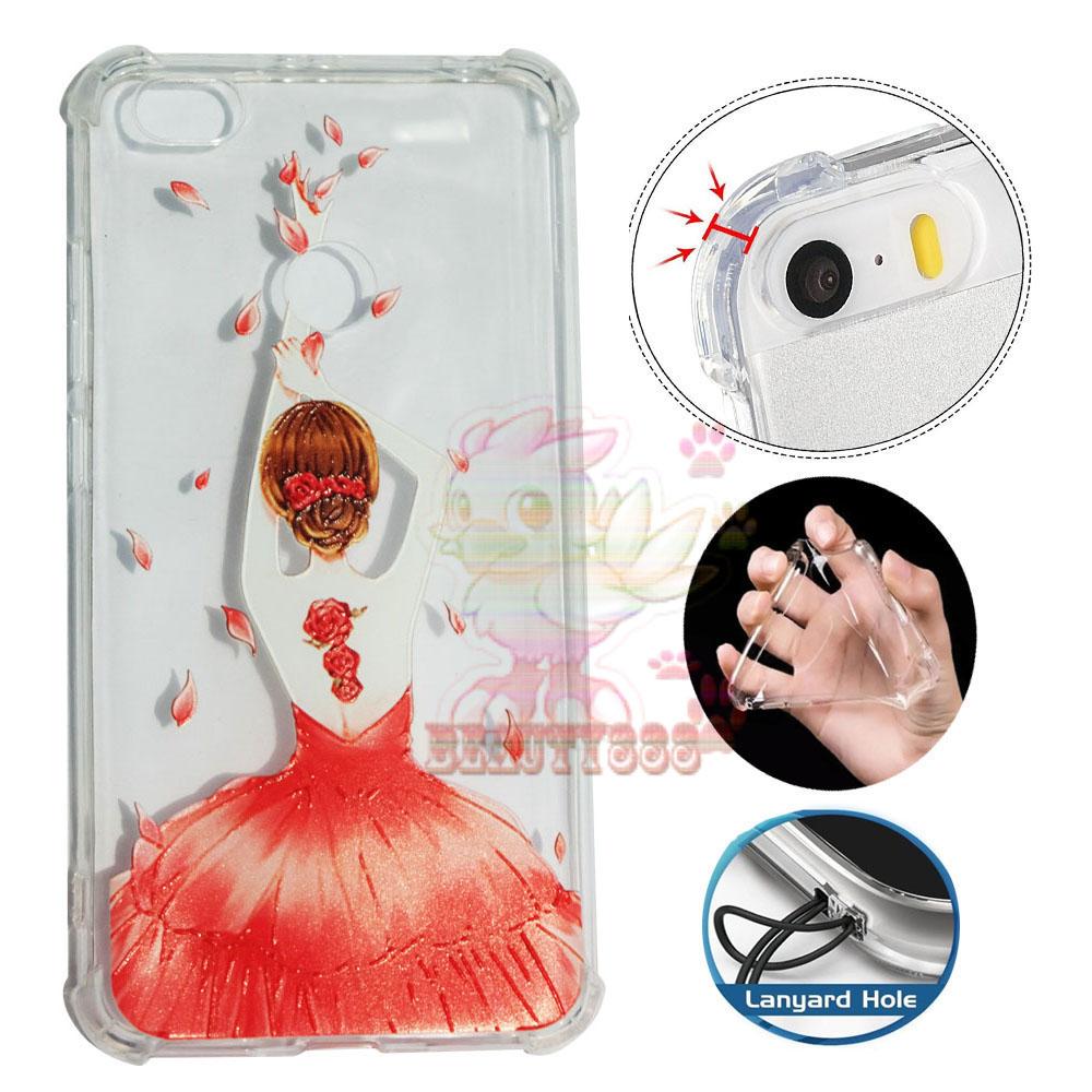 Beauty Case Anti Crack Xiaomi Redmi Note 5A Case 3D Luxury Animasi Perempuan Gaun Merah Softcase Anti Jamur Air Case 0.3mm / Silicone Xiaomi Redmi Note 5A / Silikon Anti Shock / Case Hp / Jelly Case Xiaomi Redmi Note 5A / Anti Crack Gambar - 5