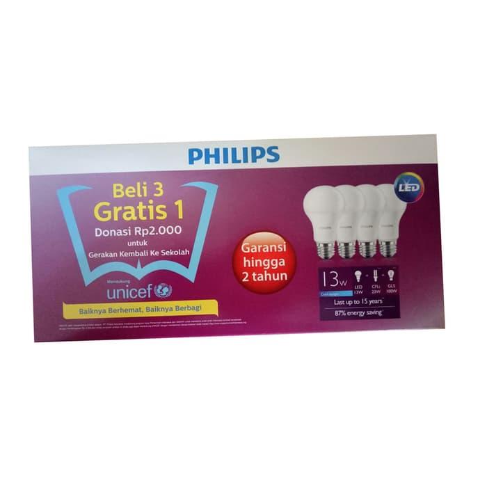 Hemat 10%!! Lampu Led 13 Watt Paket Philips - ready stock