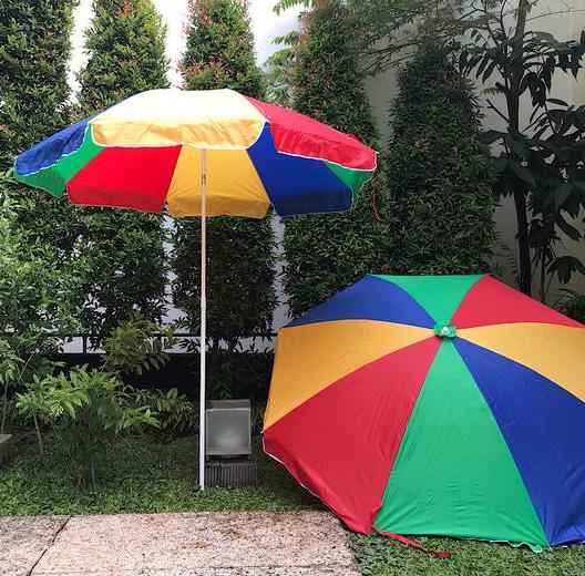 Payung tenda 180cm pelangi payung pantai rainbow payung cafe bazar