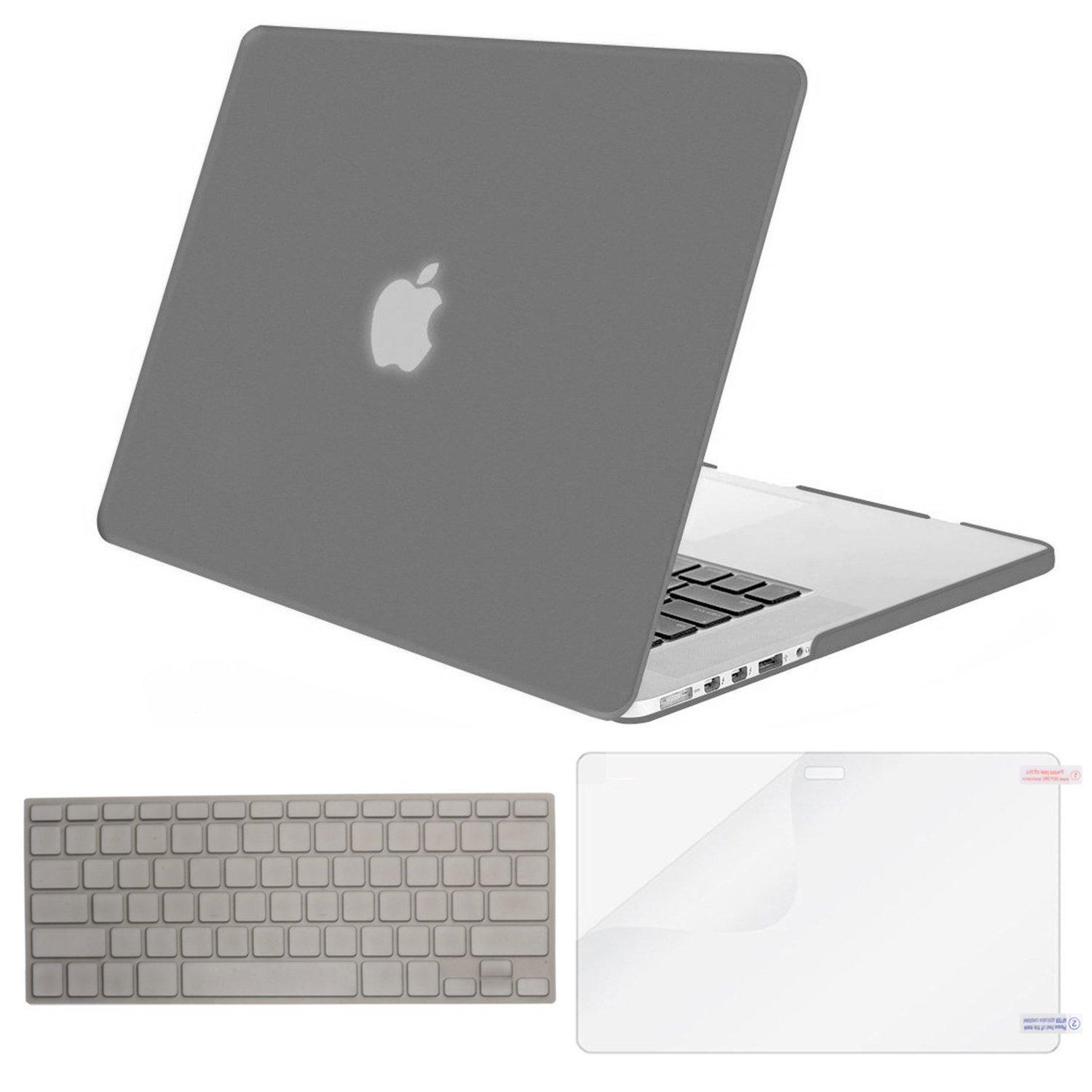 MACBOOK AIR 13 Case Transparan Plastik Keras Beku Sarung Pelindung Bundle untuk Apple MACBOOK AIR 13 Inch A1369/A1466 Berisi Penutup Papan Ketik dan pelindung Layar