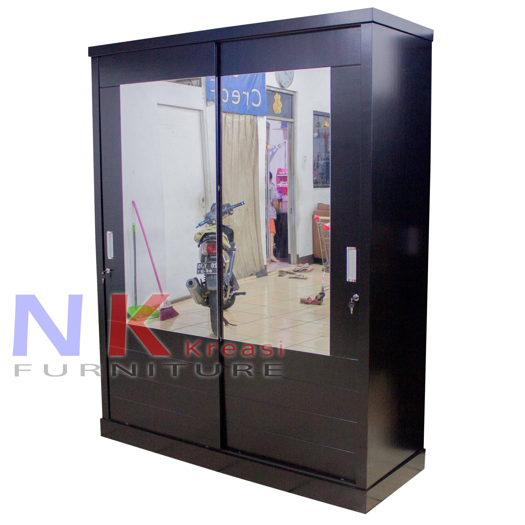 Lemari Pakaian 3 pintu, lemari baju sliding door ( pintu geser ) - JABODETABEK ONLY