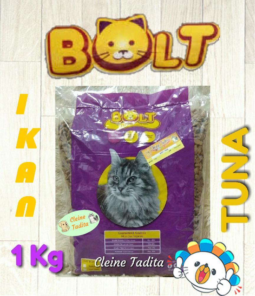 Cleine Tadita Petshop - Makanan Kucing Bolt Tuna 1kg REPACK - IKAN