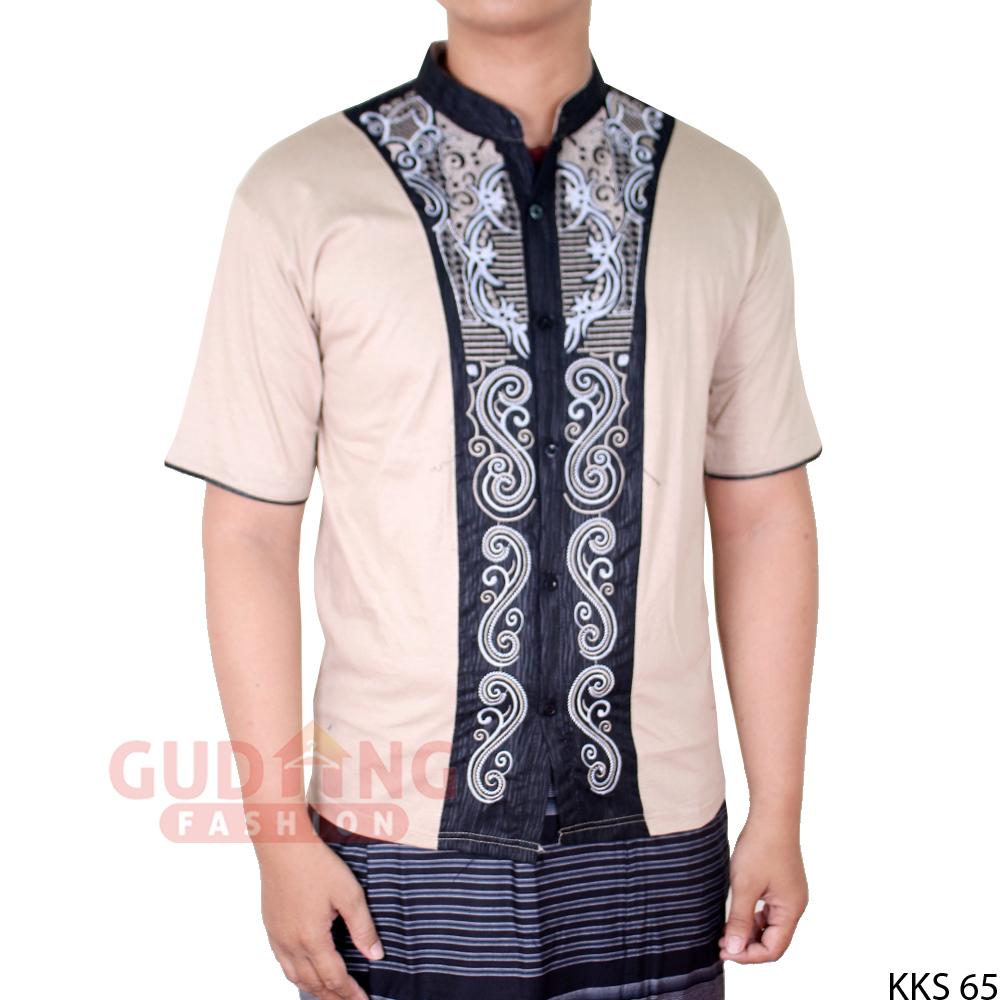 Gudang Fashion - Kemeja Muslim Baju Koko Pendek / Men Muslimin Shirts Short Sleeved - Aneka Warna
