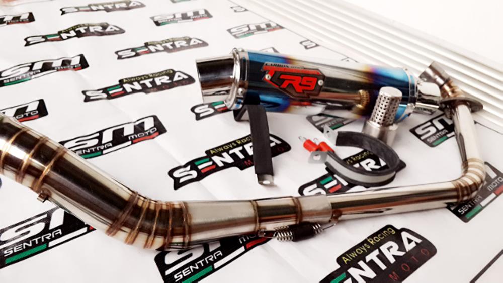 KNALPOT RACING R9 MUGELLO FULLSET LEHER CACING FOR ALL MOTOR 150Cc R15 TIGER XABRE MX KING FU SONIC BYSON CBR150R MINERVA DLL