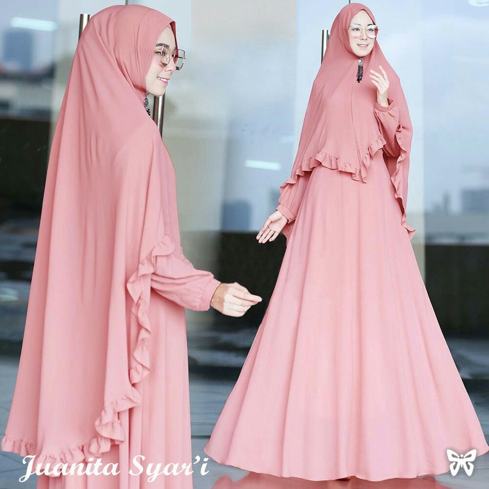 Solok Selatan Collection - Gamis Syar'i / Maxi Dress Lengan Panjang / Baru / Baju Muslim / Baju Muslimah / Baju Islami