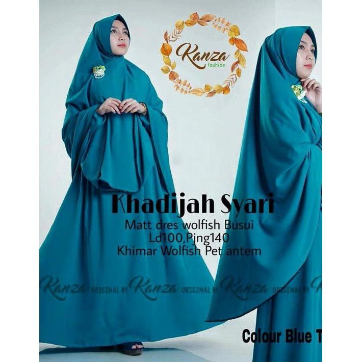 baju games syari BLUE