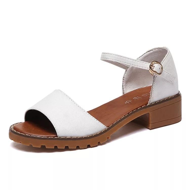 Ginshashop - Sepatu Wanita Flats Gesper Suede Gelang GFS - 840