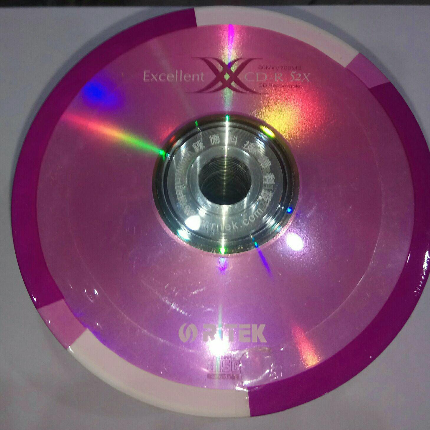 CD CD-R BLANK KOSONG 700 MB 52X MERK RITEK